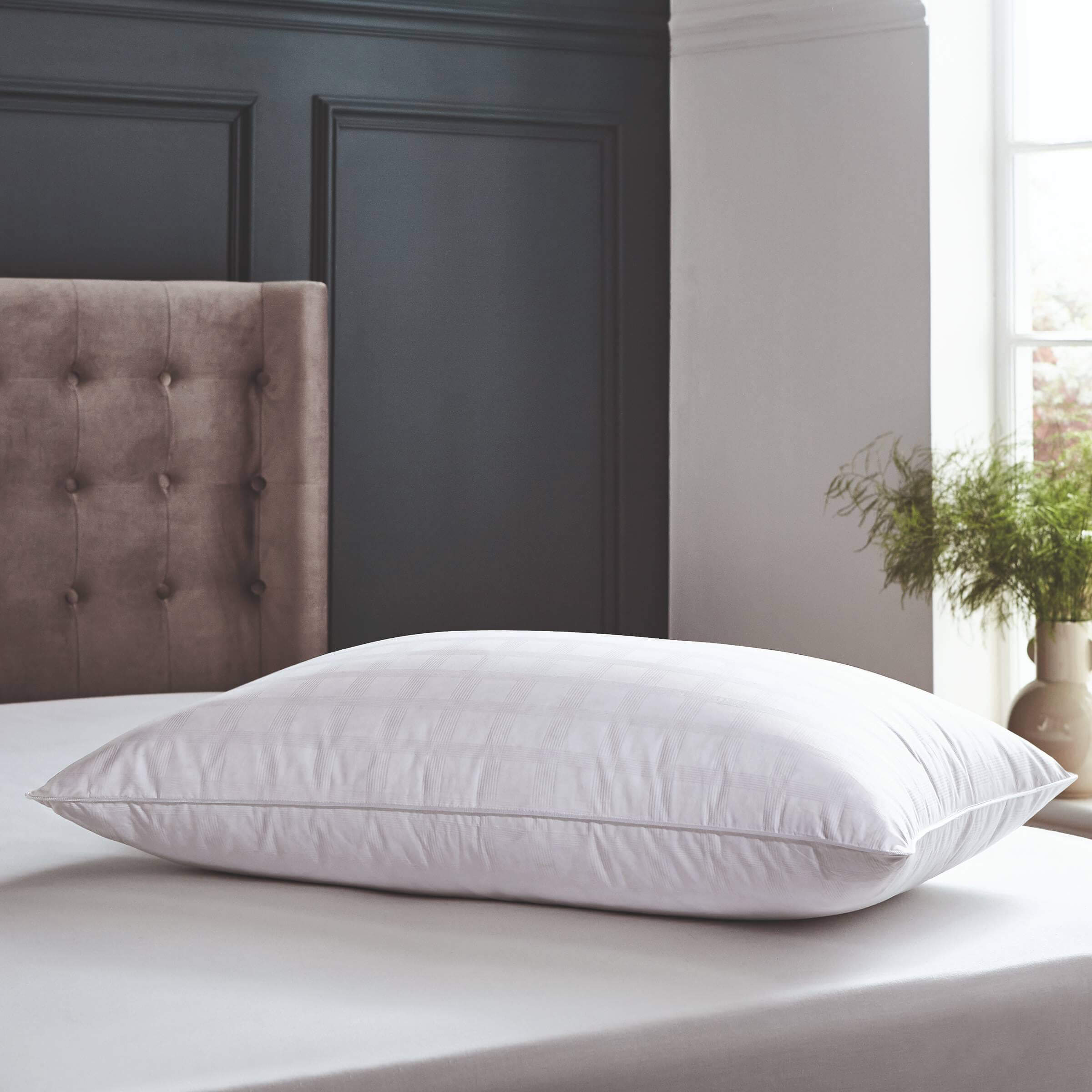 Product photograph of Bedeck Of Belfast Fine Linens Luxury Goose Down King Standard Pillow from Bedeck Home