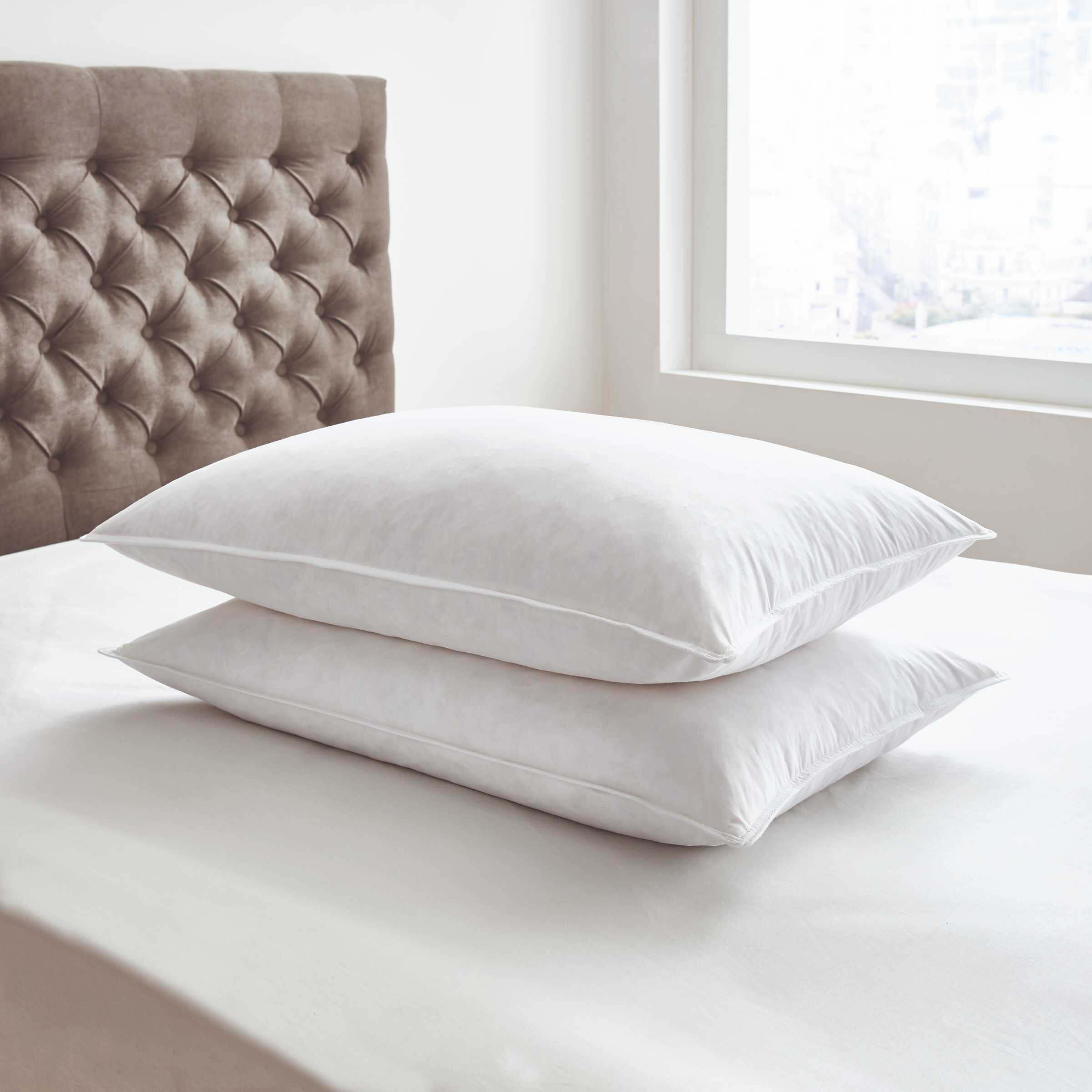 Bedeck of Belfast Goose Feather Down Pillow Pair Bedeck Home