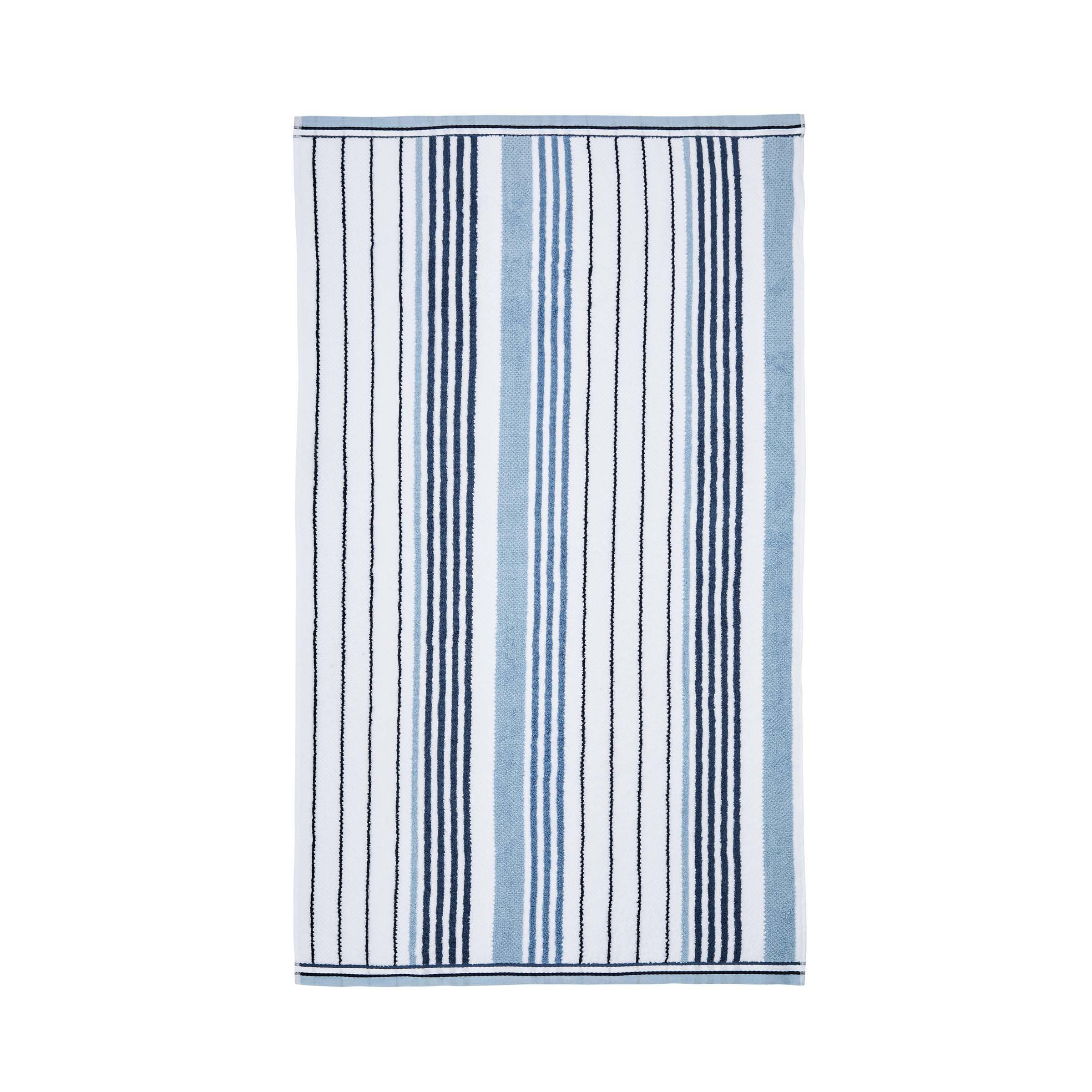 Aqua striped deals bath towels