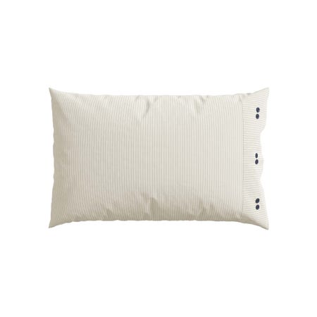 Bedeck Cream Striped Standard Pillowcase