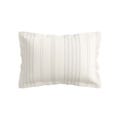 Bedeck Cream Woven Striped Oxford Pillowcase