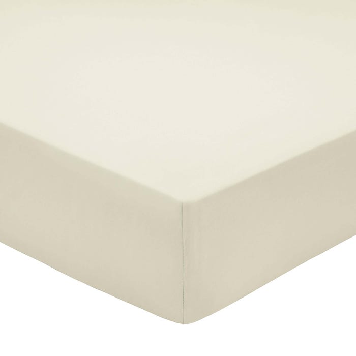 200 Thread Count Pima Cotton Plain Dye Fitted Sheet Cashmere