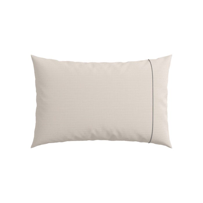 Avita Silver Checked Standard Pillowcase