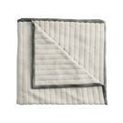 Emani Quilted Throw, Chalk/Charcoal