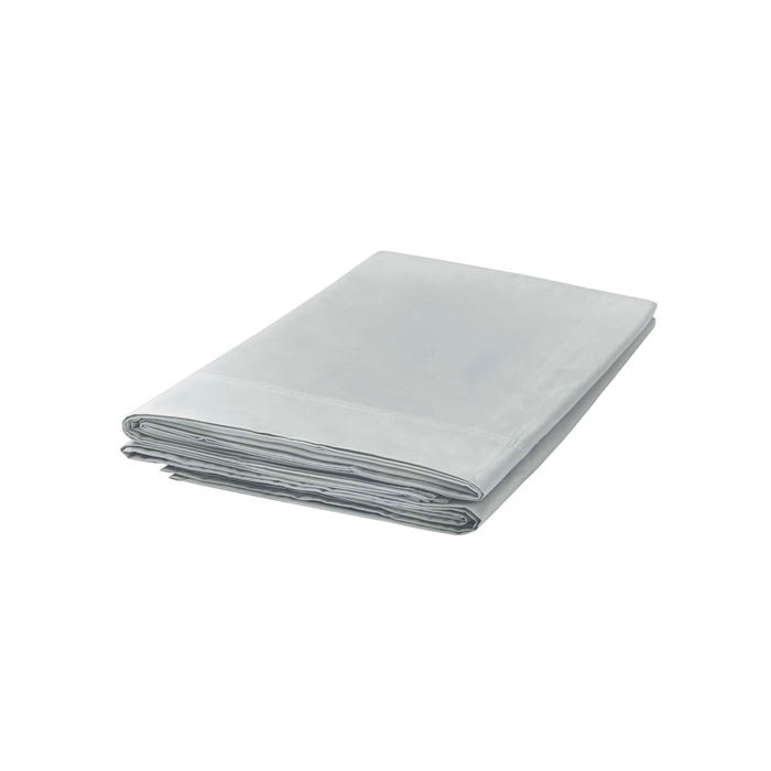 300 Thread Count Egyptian Cotton Flat Sheet Silver