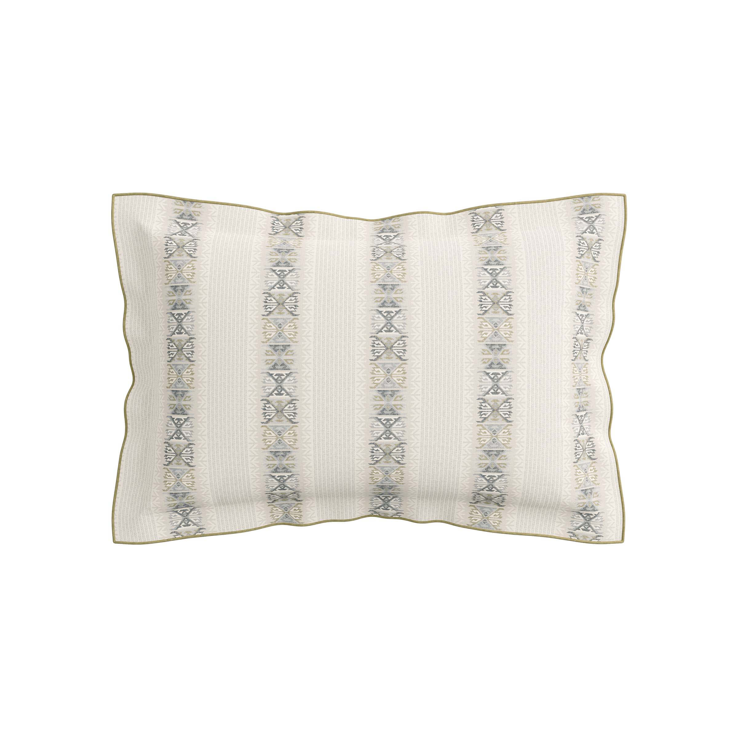 Hemma Oxford Pillowcase Linen Chartreuse