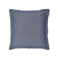 Mazana Woven Stripe Square Pillowcase Midnight