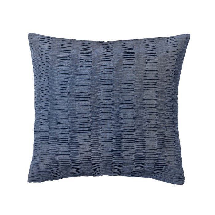 Bedeck Blue Pleated Cushion
