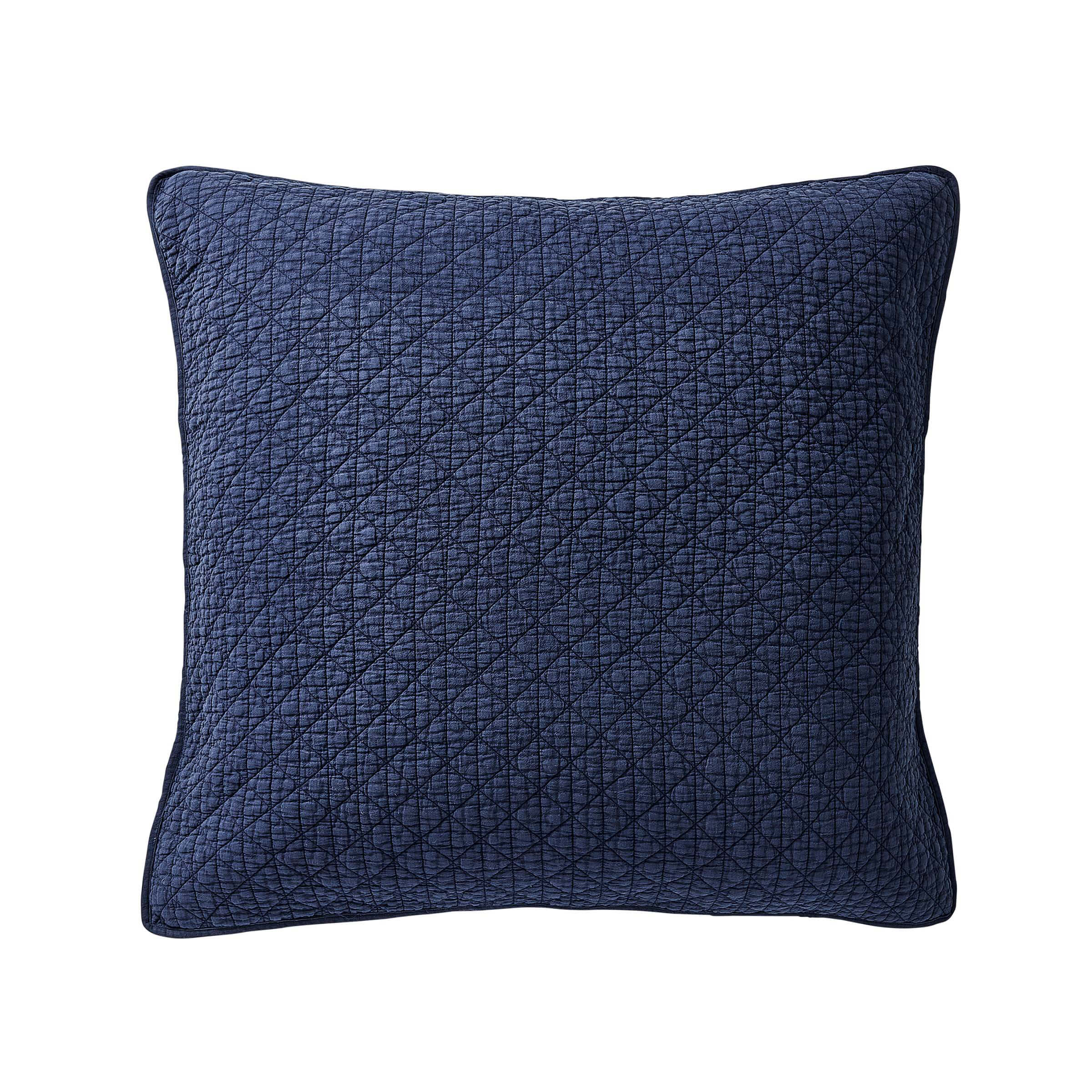 Product photograph of Bedeck Of Belfast Rare Earth Gaia Sham Pillowcase Indigo from Bedeck Home