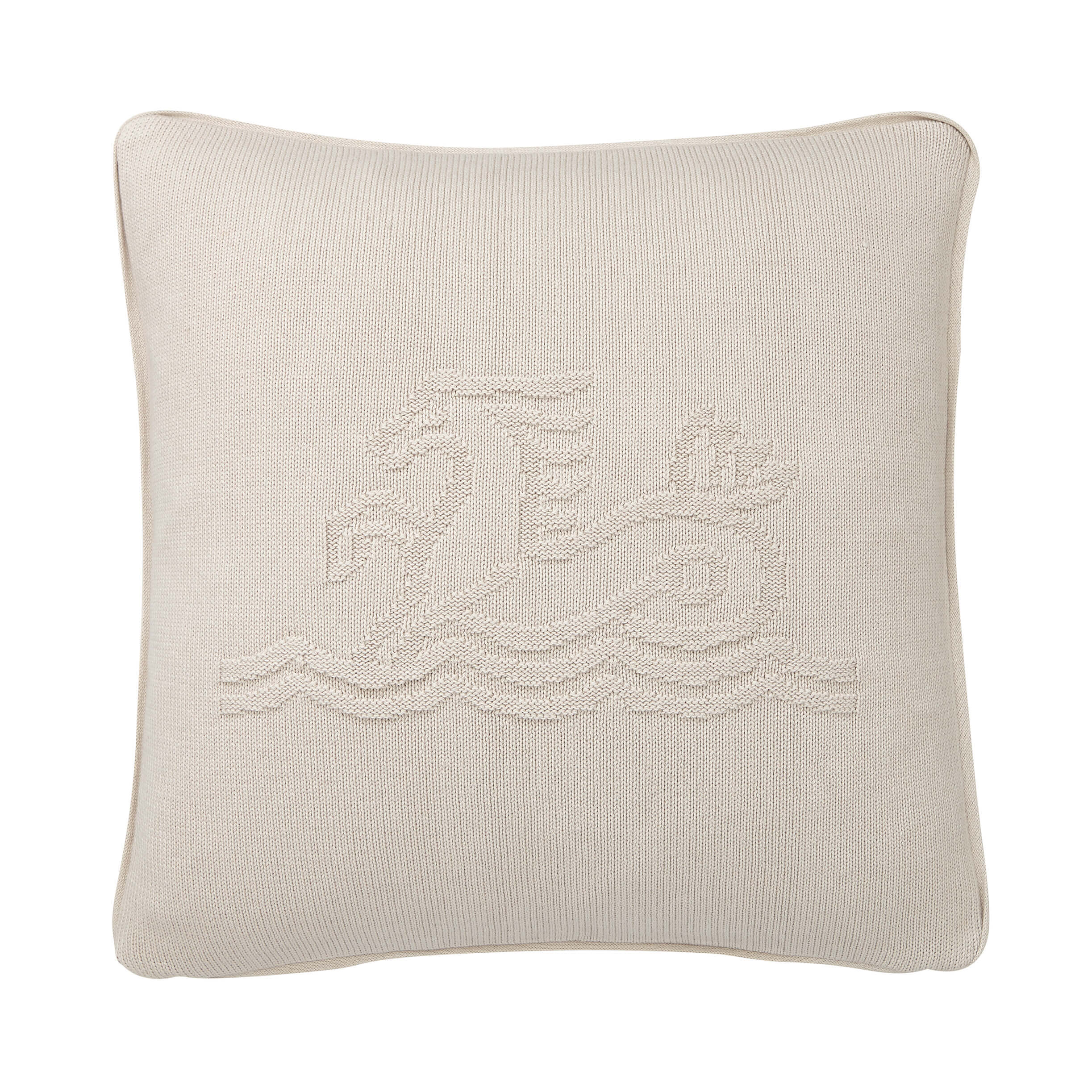 Product photograph of Bedeck Of Belfast Signature Knit Cushion 45cm X 45cm Linen from Bedeck Home