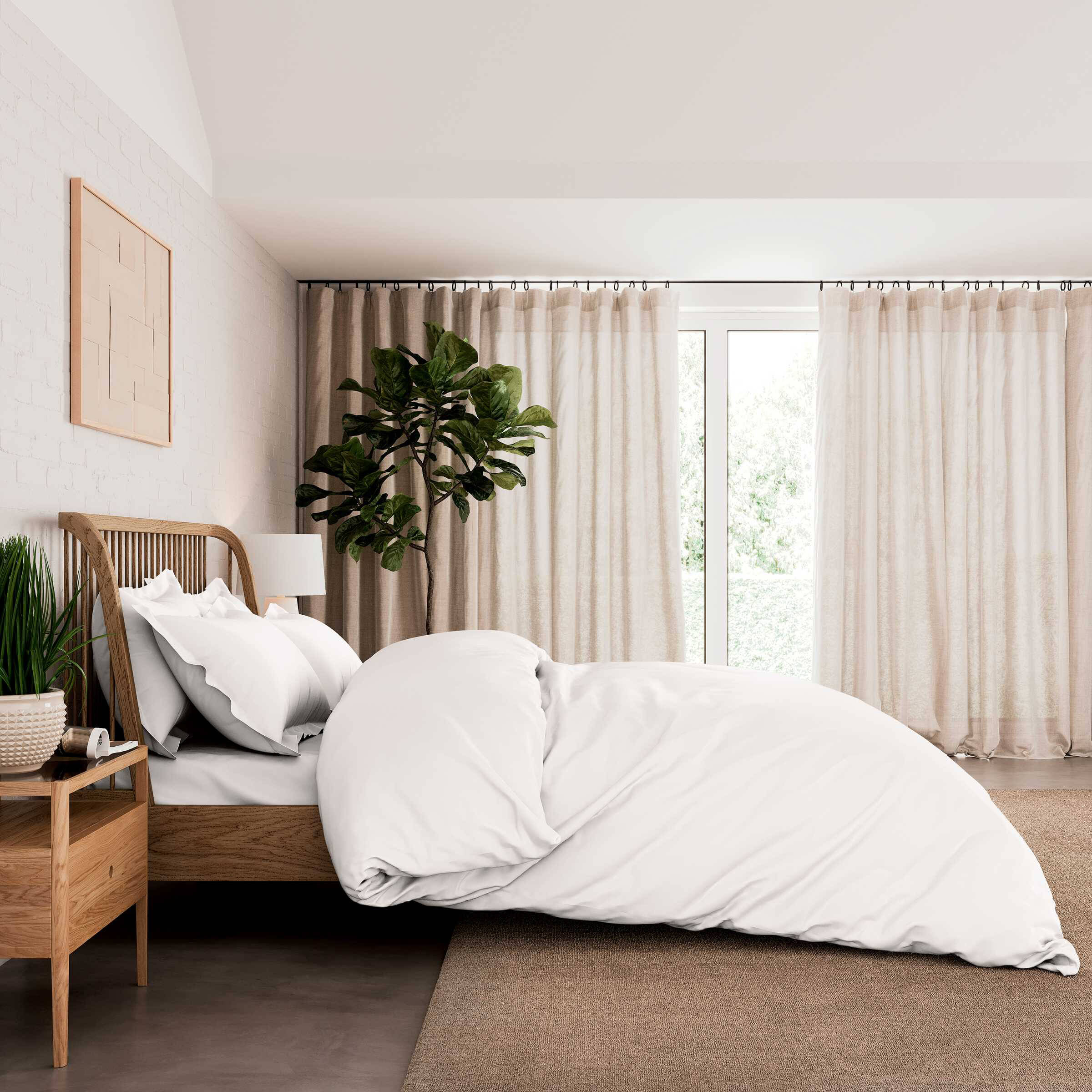 Plain online white bedding
