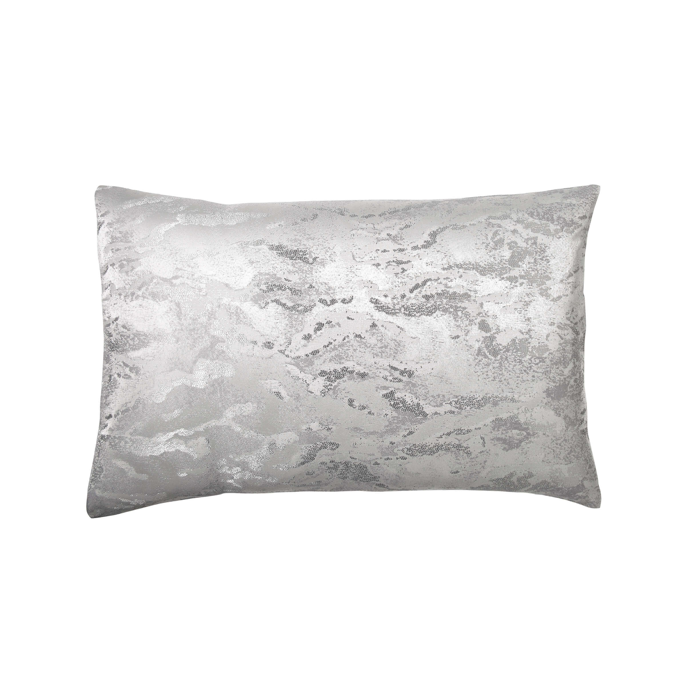 Product photograph of Donna Karan Luna Standard Pillowcase Platinum from Bedeck Home