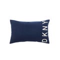 Dry Brush Navy Embroidered Cushion