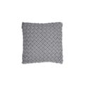 Grey Chunky Knit Cushion