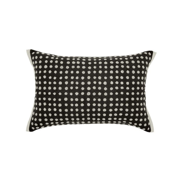 Harlequin Sumi Charcoal Tufted Cushion