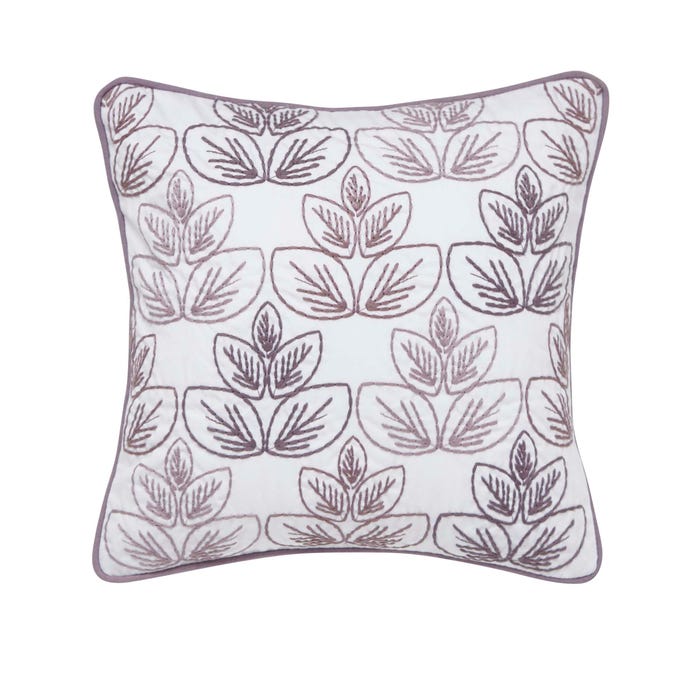 Avery Embroided Cushion Front Grape