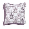 Avery Embroided Cushion Front & Reverse Grape
