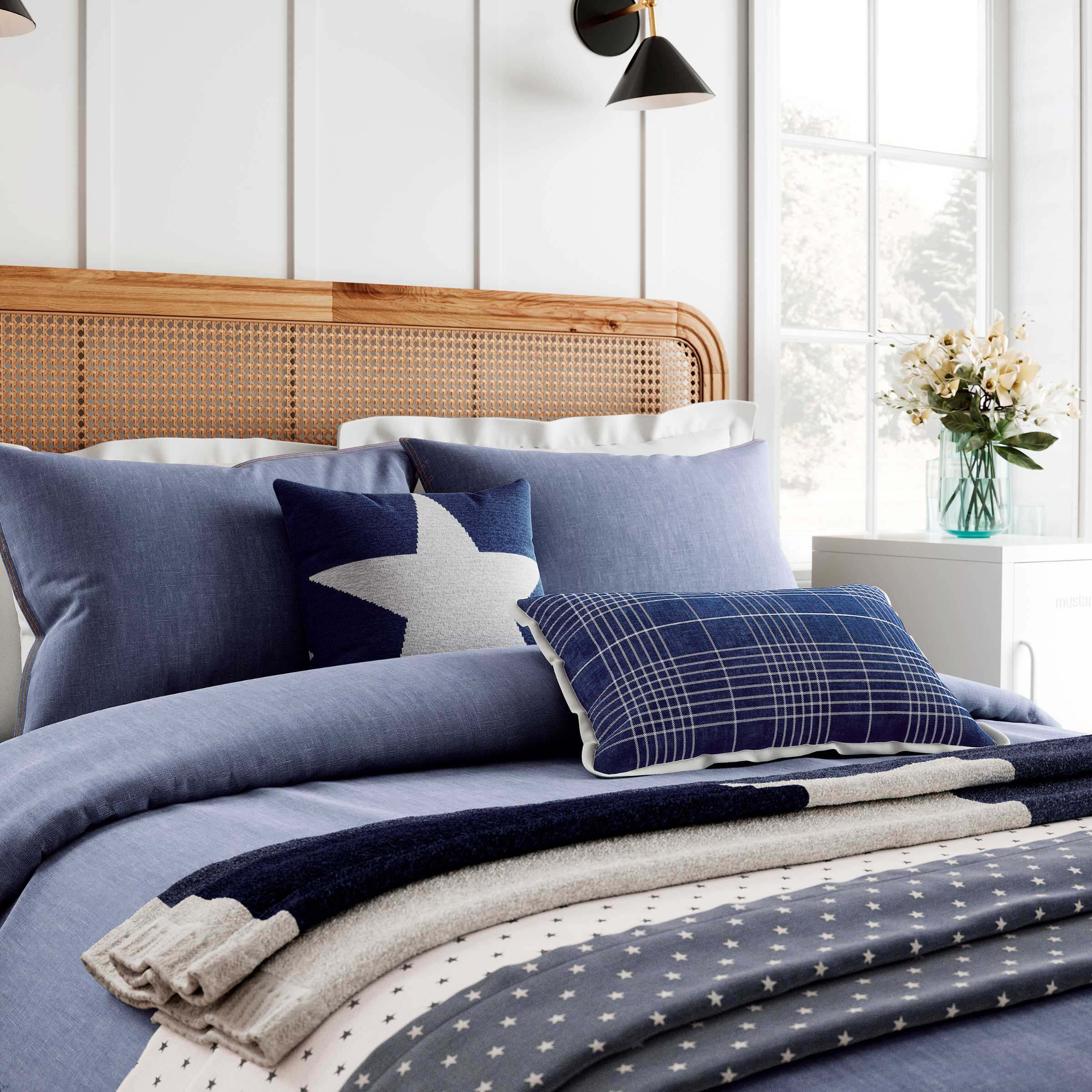 Denim cheap duvet cover