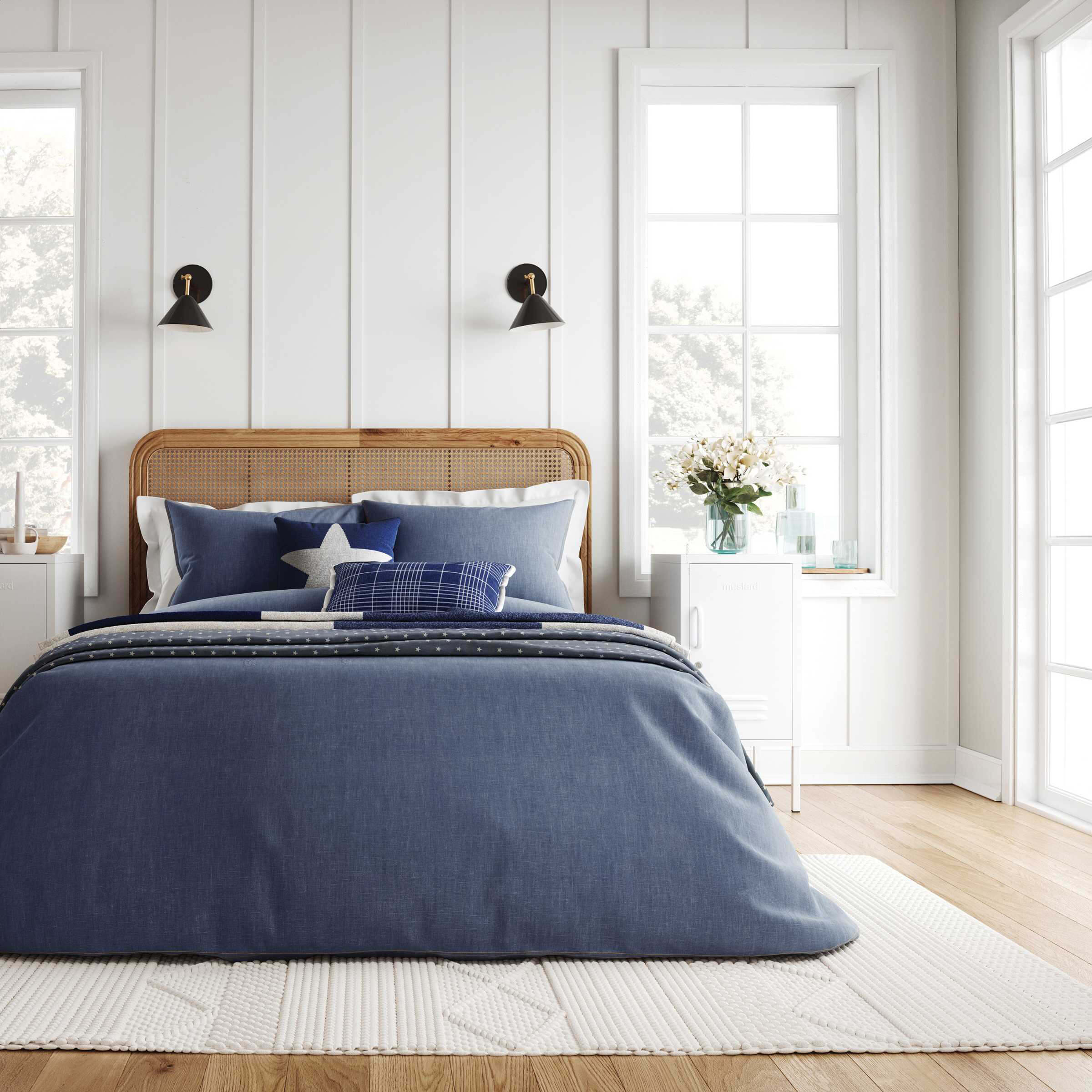 Helena Springfield Denim Look Bedding Blue Bedeck Home