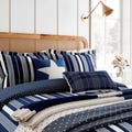 Hamptons Striped Blue Bedding