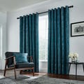 Roma Lined Curtains Emerald