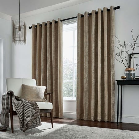 Roma Lined Curtains 66" x 72", Truffle