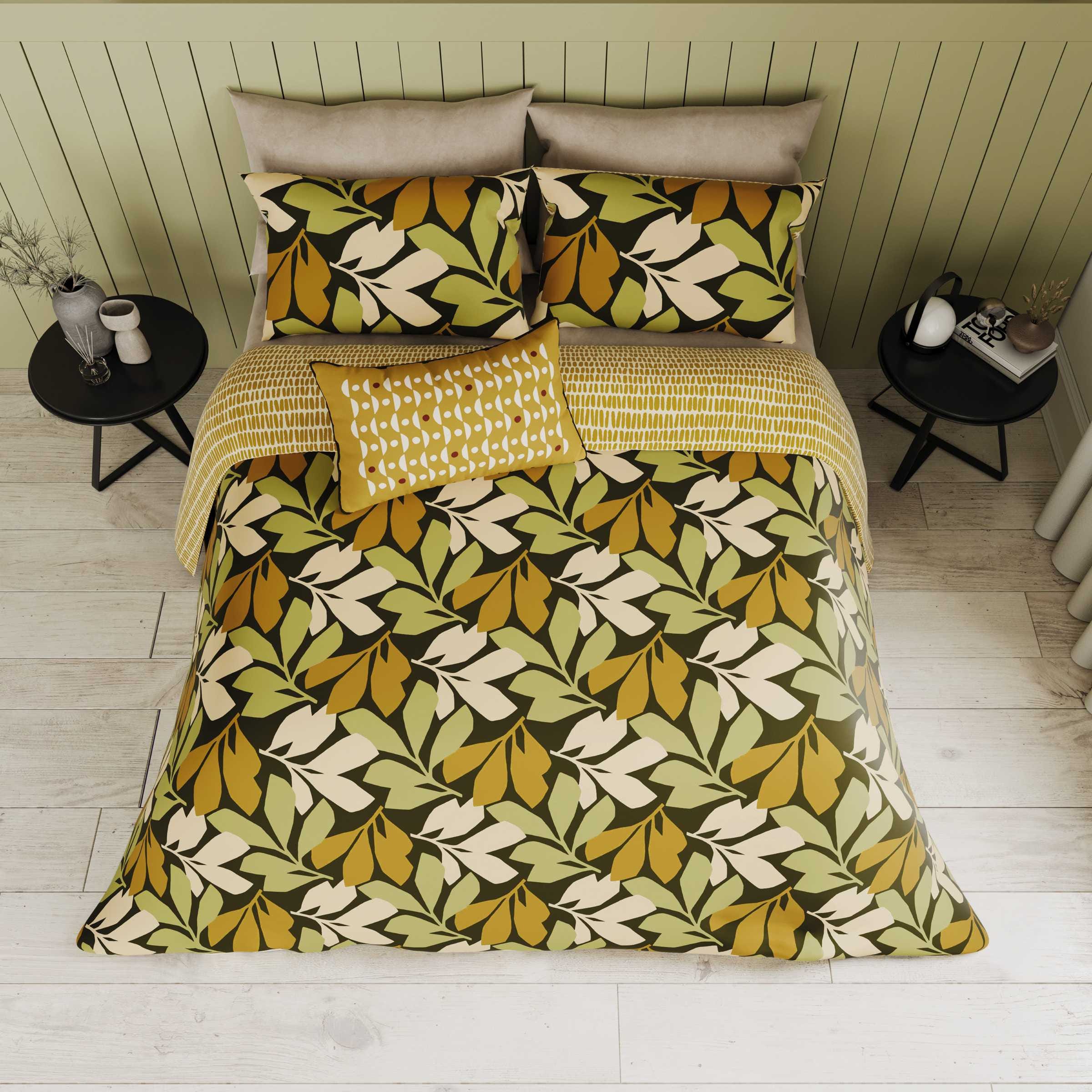 Otto Duvet Cover Set Chartreuse