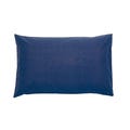 Cotton Percale Plain Dye Pair of Housewife Pillowcases French Navy