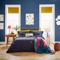 Bee Embroidered Bedding Navy