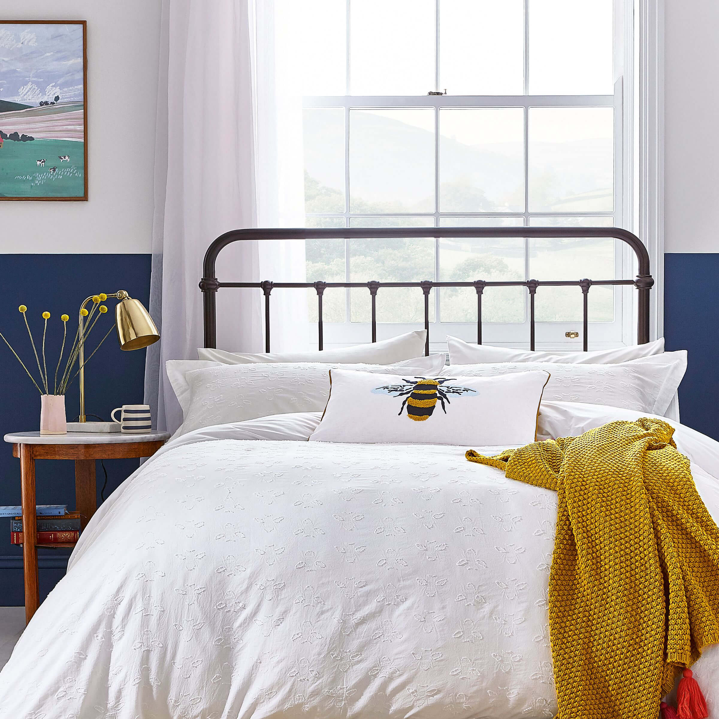 Joules black botanical bees on sale