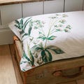Joules Leafy Green Floral Oxford Pillowcase