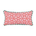 Joules Permaculture Border Pink Printed Cushion
