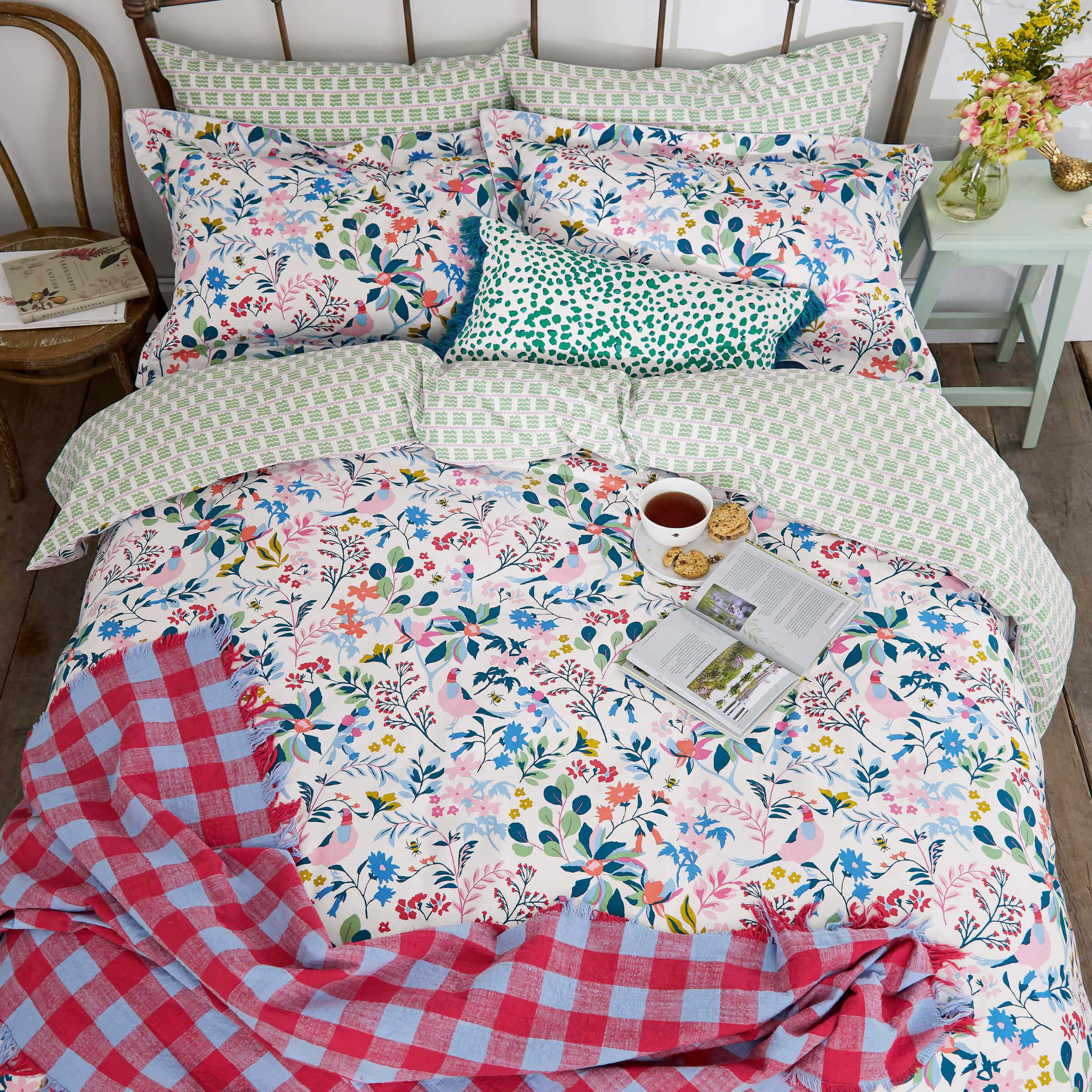 Joules buckingham floral pillowcase deals