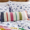 Joules Playful Dogs Striped Cushion