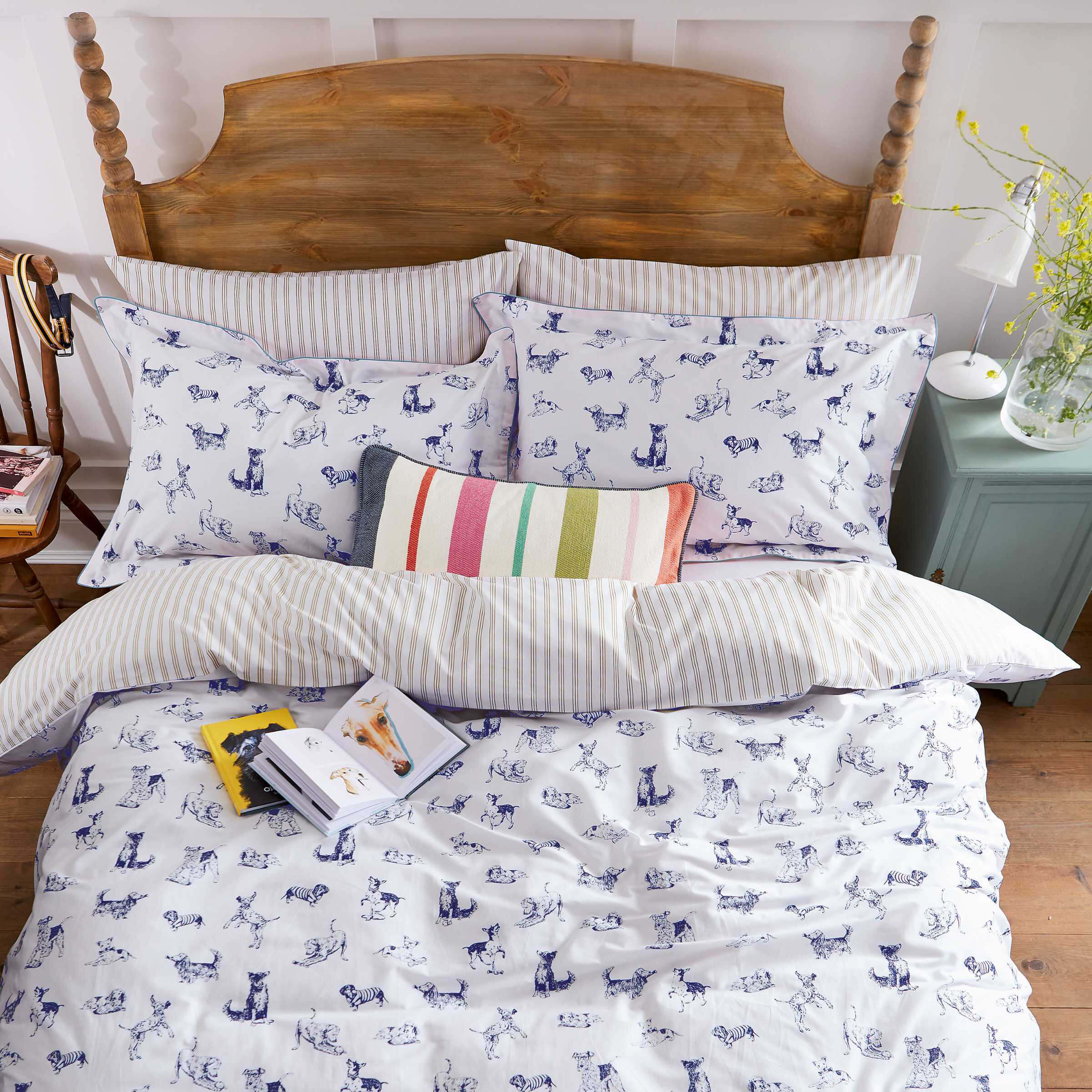 Duvet cover with dogs on hot sale