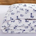 Joules Playful Dogs Patterned Navy Cover Set