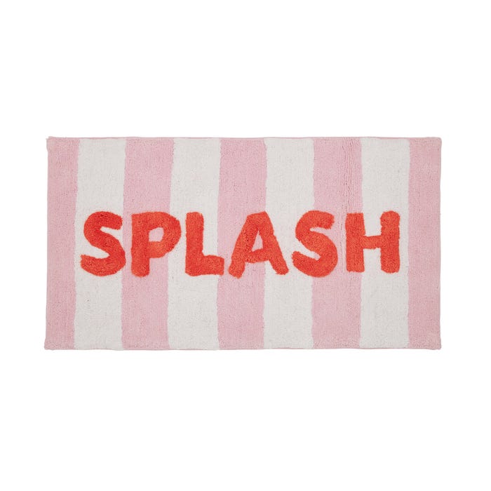 Splash Bath Mat Pink