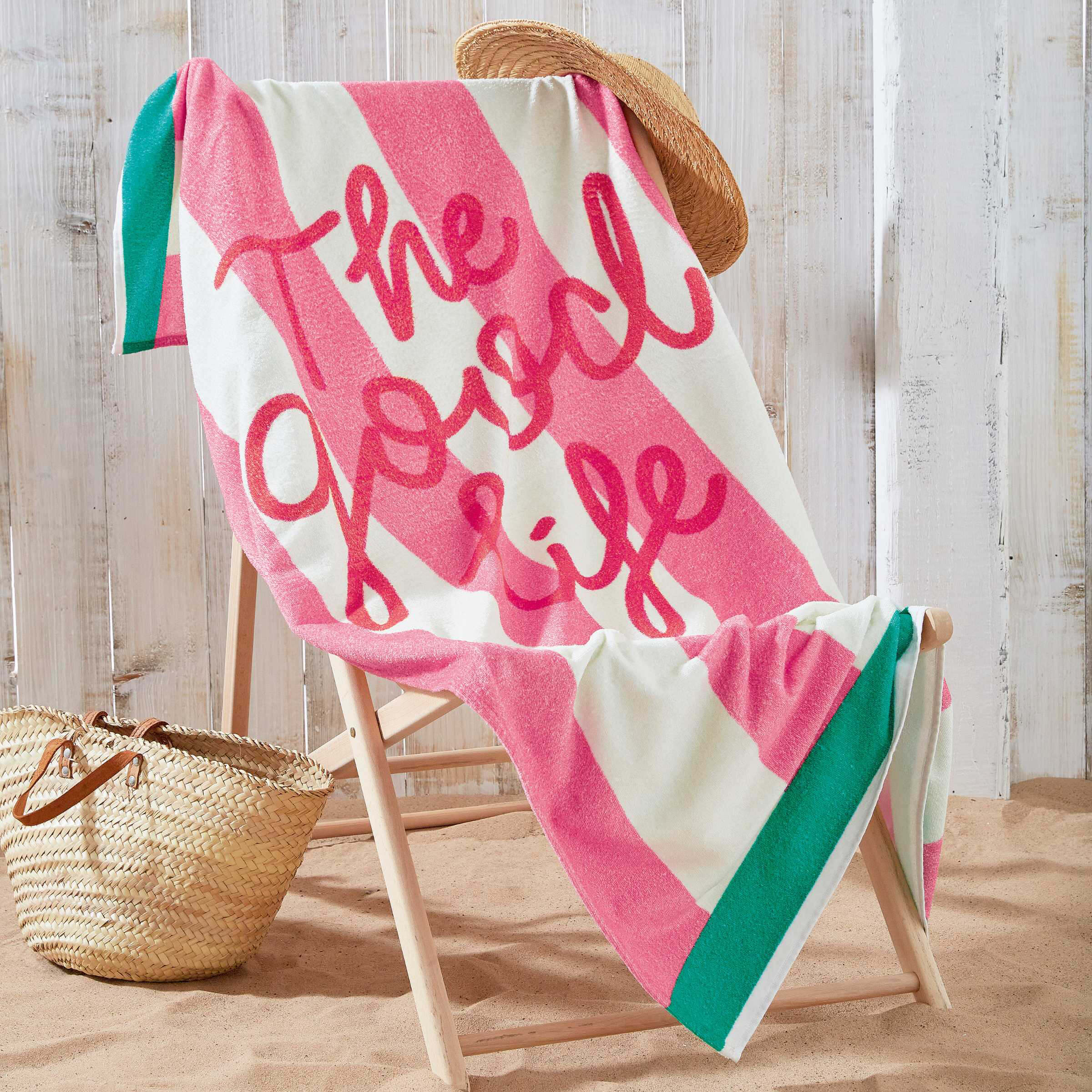 Pink new arrivals beach towel