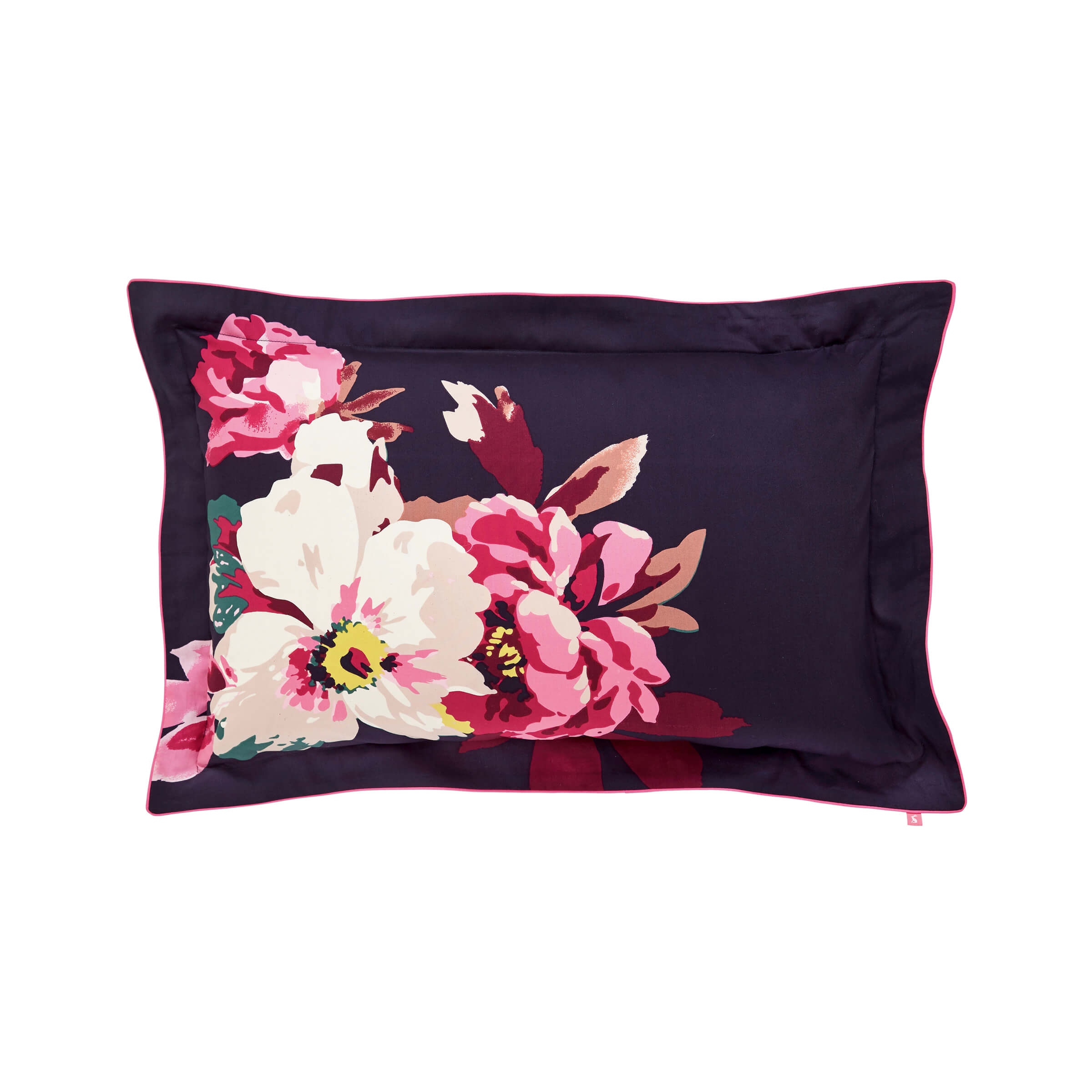Joules mono blossom on sale pillowcase