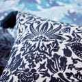 Acanthus/Pimpernel Embroided Cushion Woad Blue