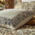 Morris & Co Beige Embroidered Cushion