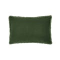 Linen Cotton Plain Dye Cushion Green