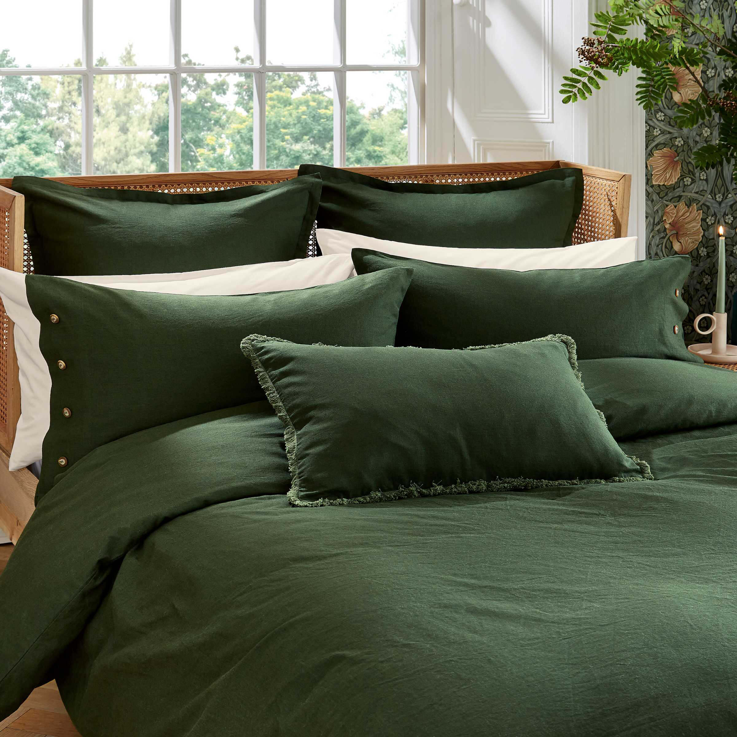 Green sales duvet set