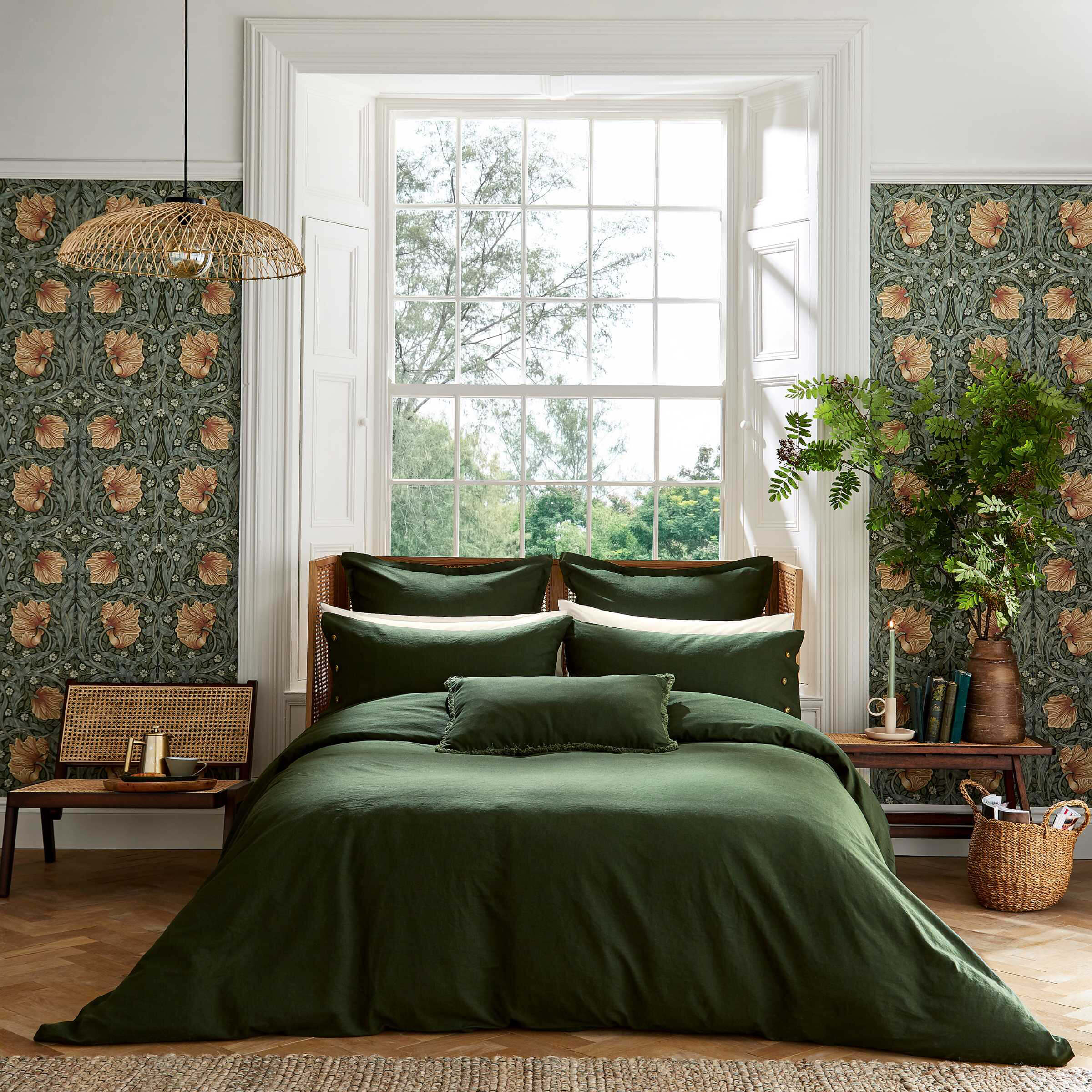 Green duvet cover sale