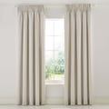 Wandle Grey Taped Top Curtains Set