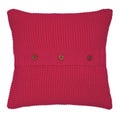 Moss Stitch Cushion, Pink