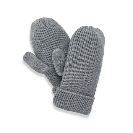 Knitted Gloves, Cloud Grey