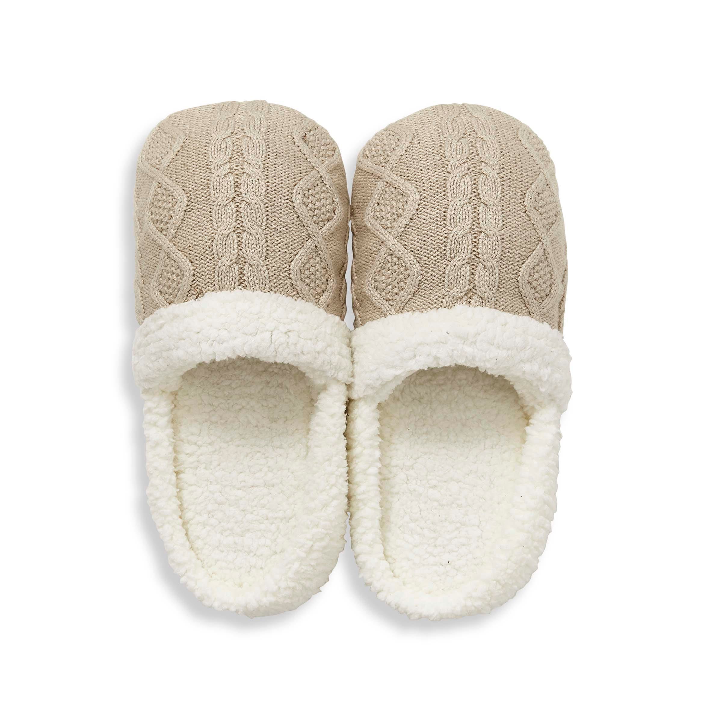 Ladies knitted slippers online