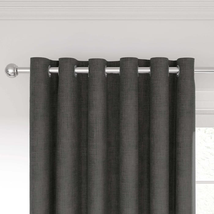 Kalo Lined Curtains Charcoal