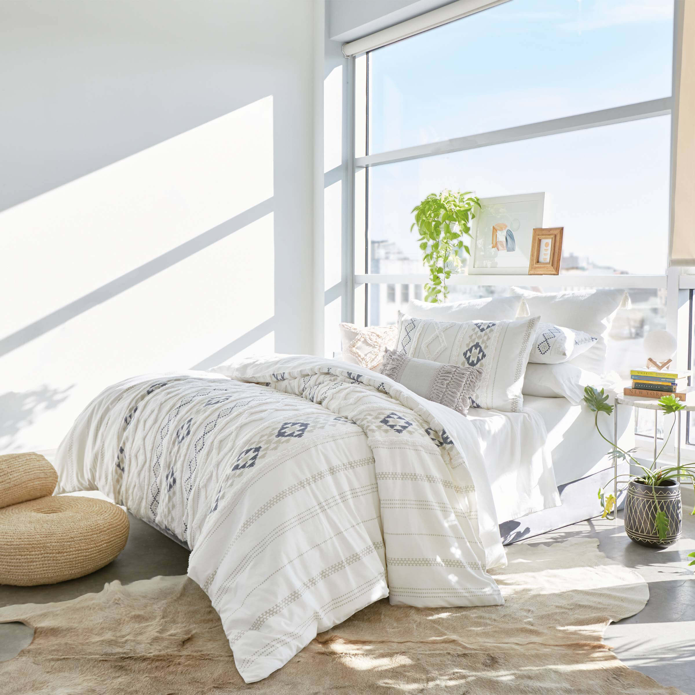 White quilt queen size deals